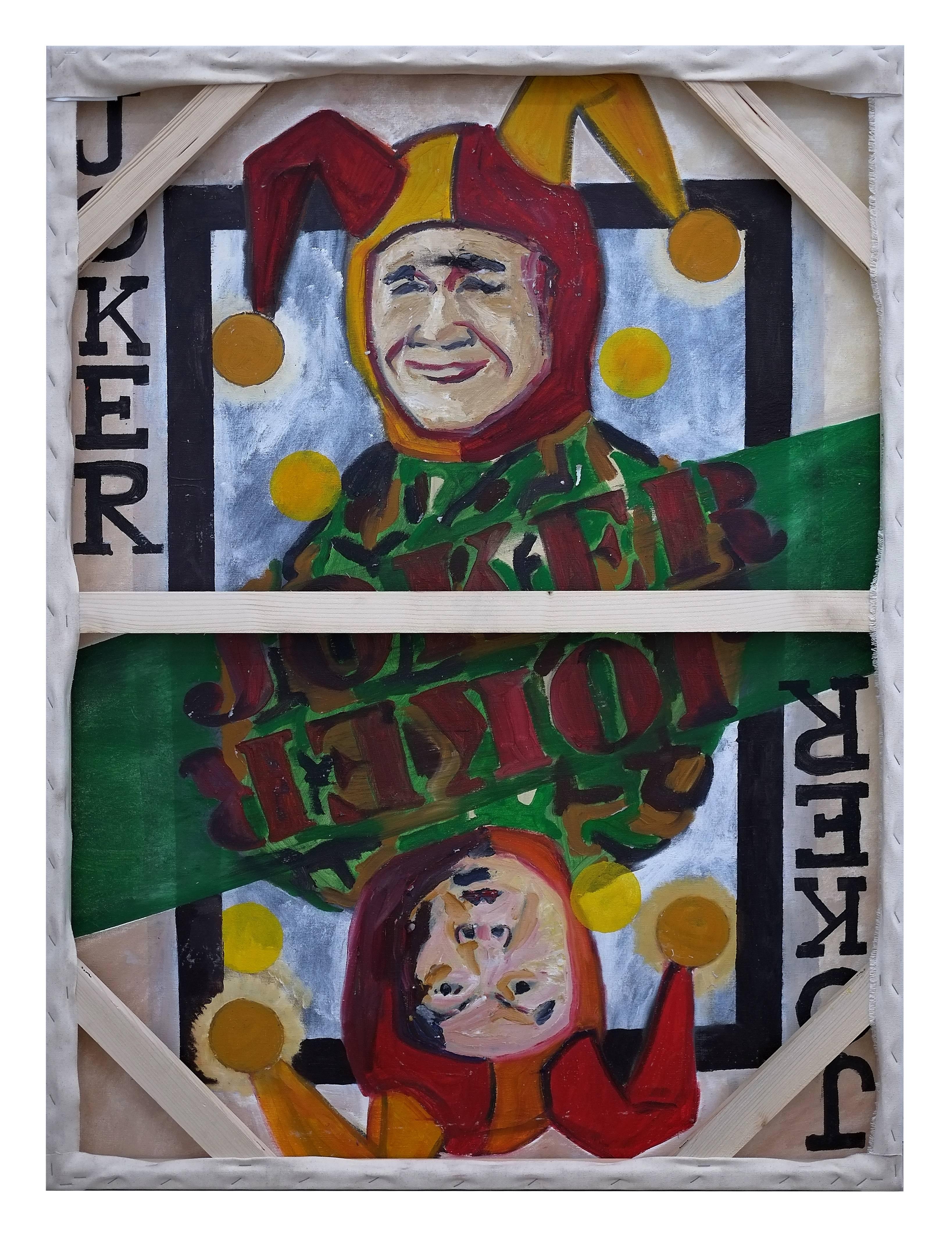 Angkrit Ajchariyasophon Abstract Painting - Cards Series - The Joker