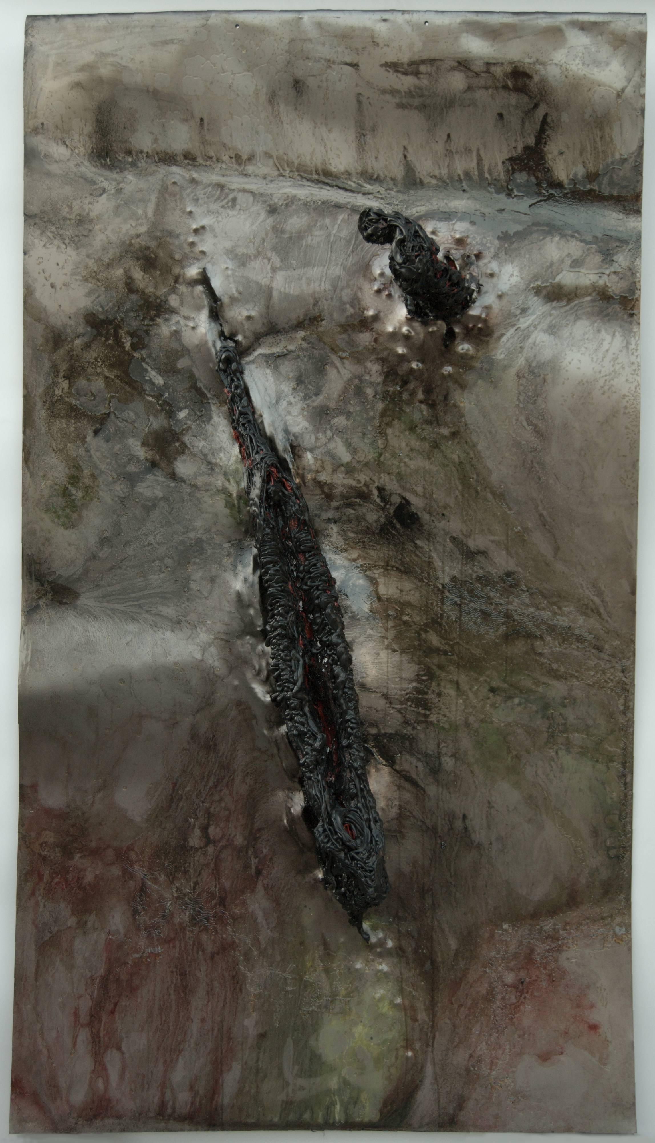 Senza titolo 03 - Nero, Tecnica mista, 21° secolo, Contemporaneo, Astratto