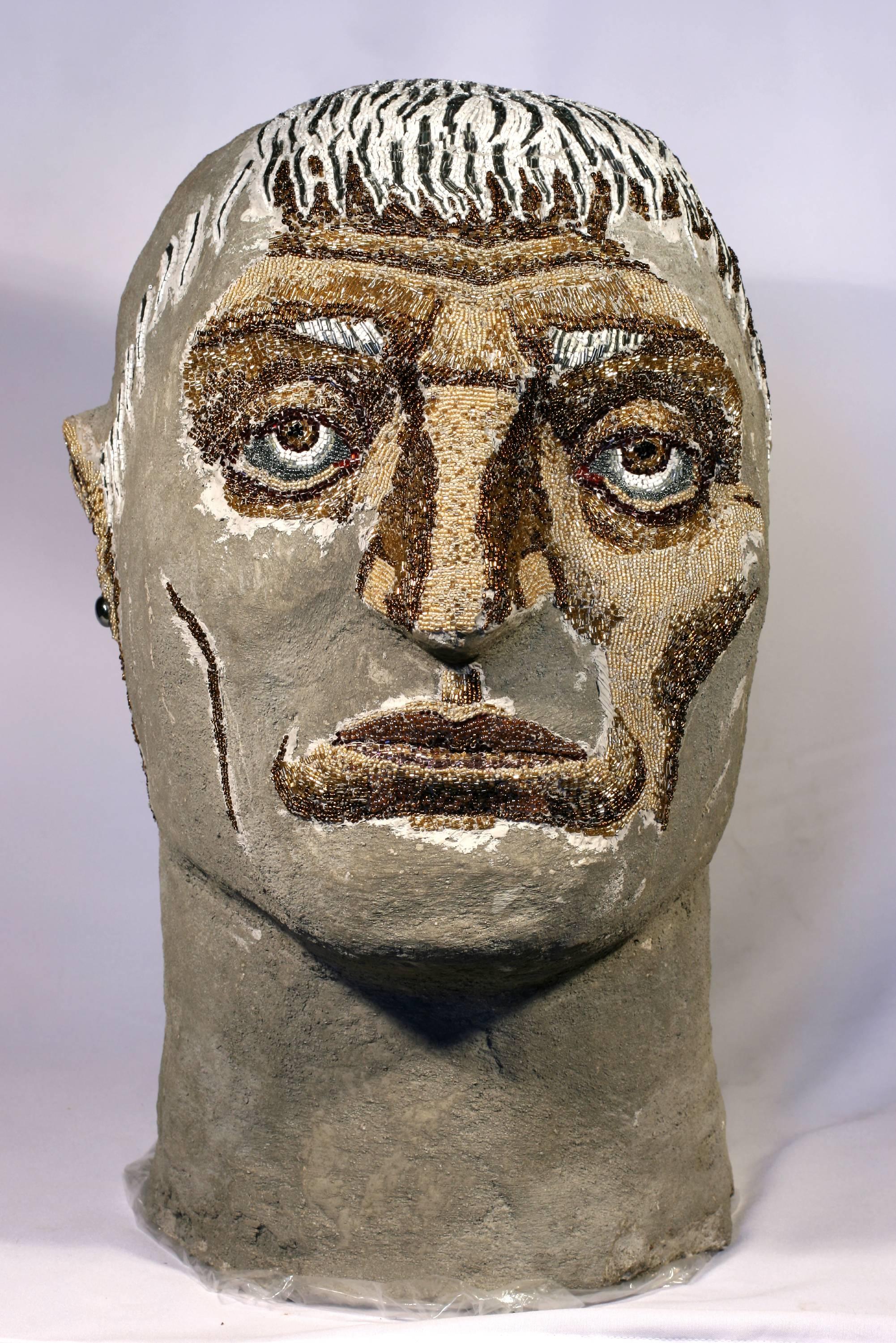 Figurative Sculpture Alexandru Rădvan - Évocateur - 21e siècle, figuratif, sculpture, homme, portrait