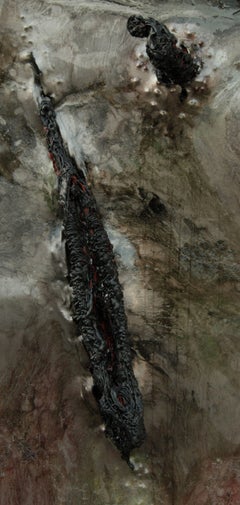 Untitled 03 - Black, Mixed Media, 21st Century, Contemporary, Abstract