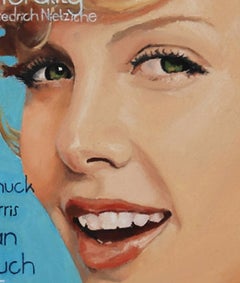 Candy Eyes issue #5 - 21st Century, Figurative Painting, Woman, Portrait, Blonde