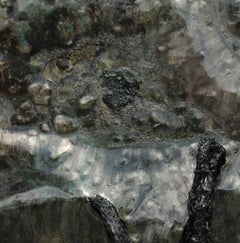 Untitled 05 - Contemporary, Abstract, Organic, Black, Monochrome, Rough