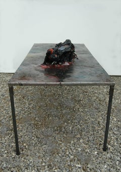Untitled 06 - 21st Century, Sculpture, Installation Art, Organic, Black, Metal