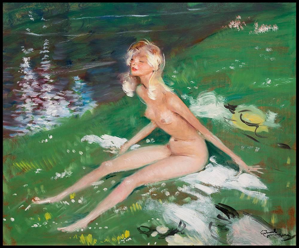 Farniente - Painting by Jean-Gabriel Domergue