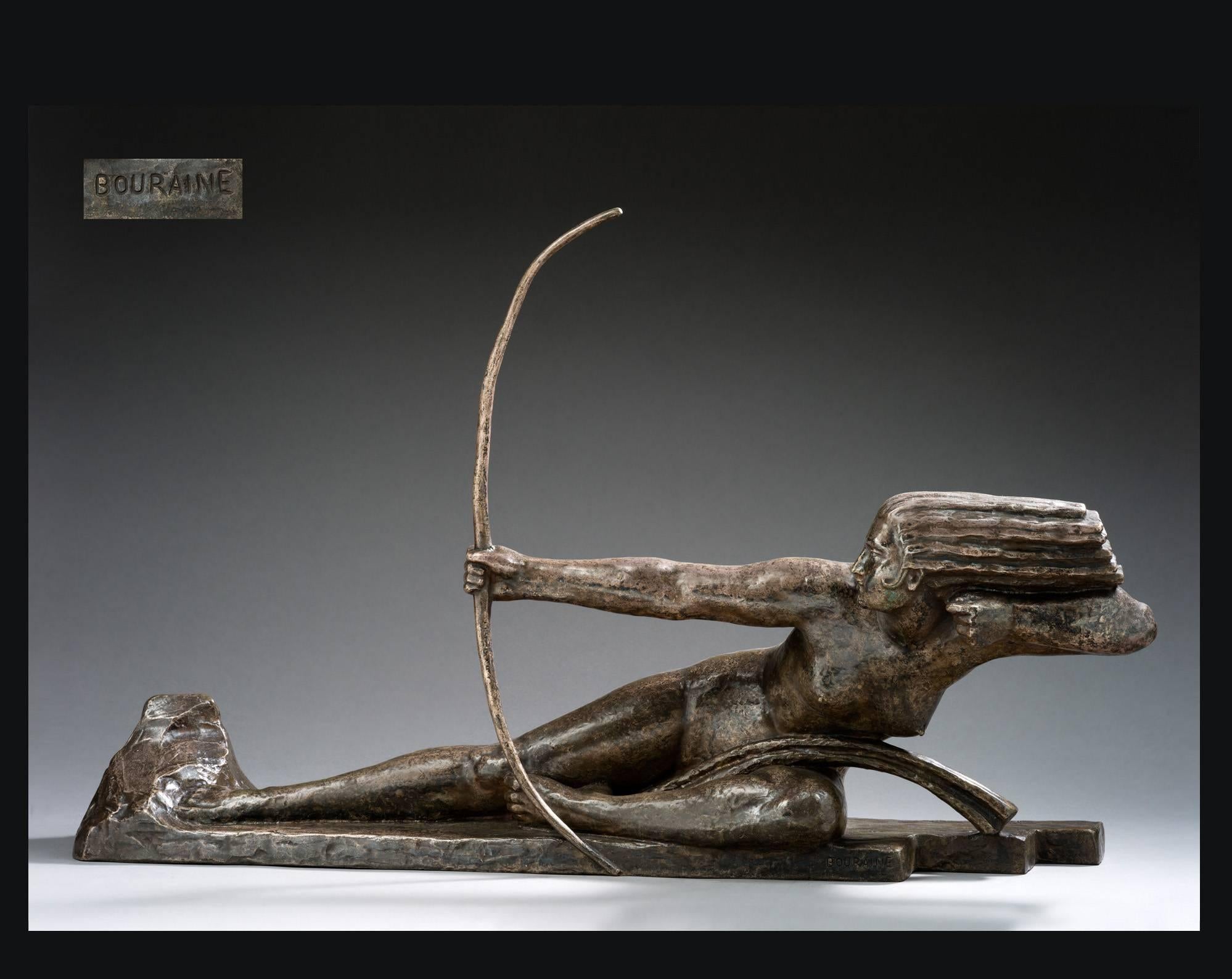 Penthesilia, Reine des Amazones - Sculpture by Marcel-André Bouraine
