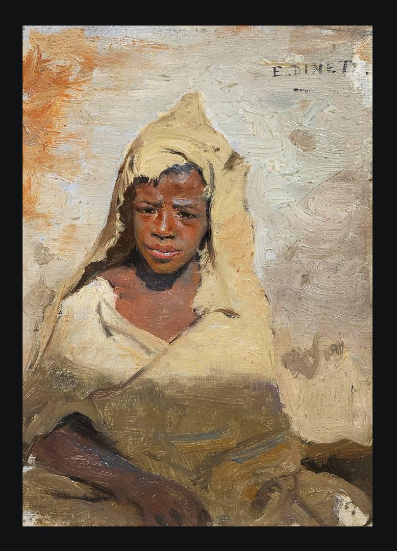 Etienne Dinet  Portrait Painting - Jeune Fellah (Young Fellah)