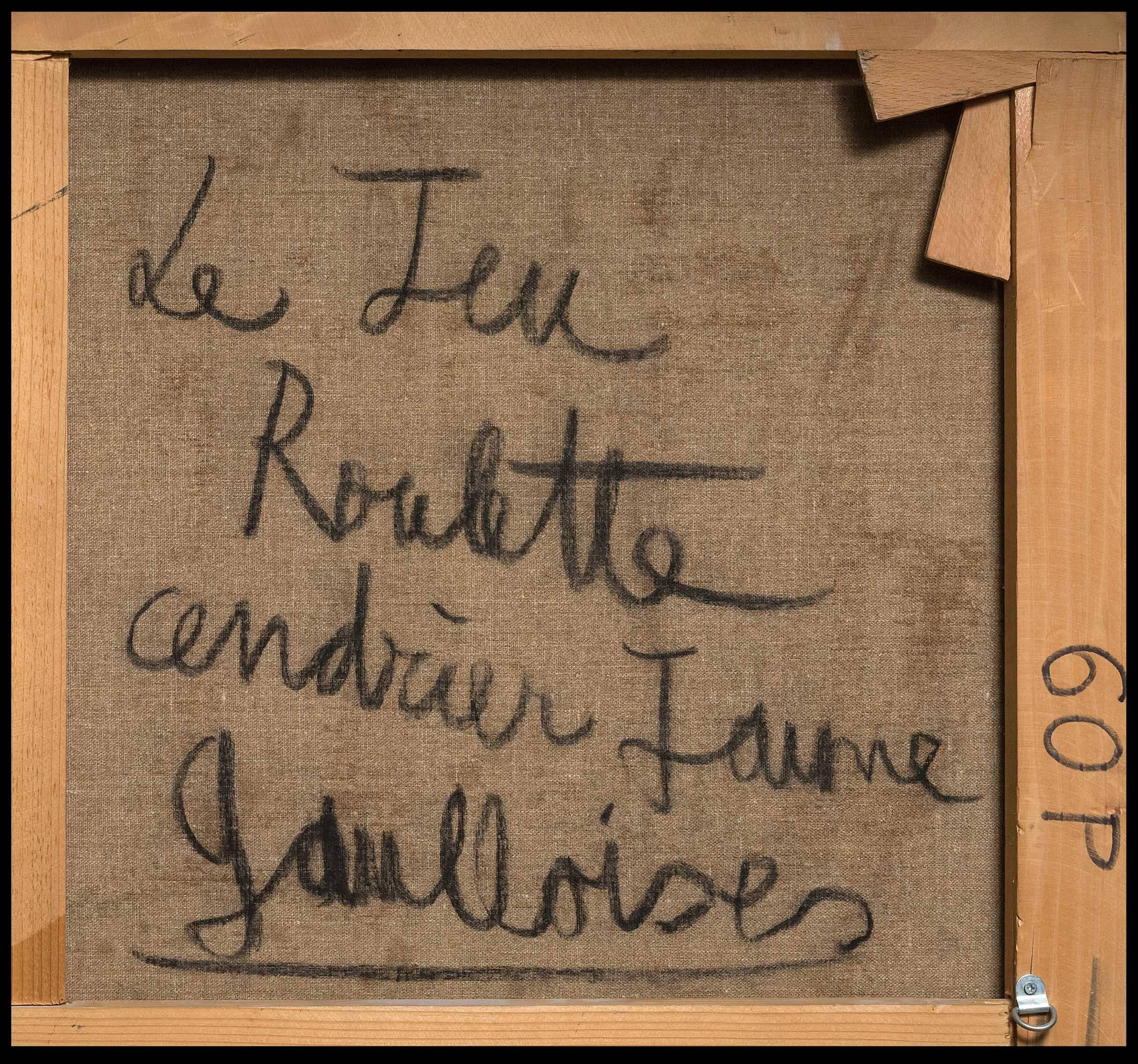 Le Jeu, Roulette, Cendrier Jaune, Gauloises - Painting by Bernard Buffet