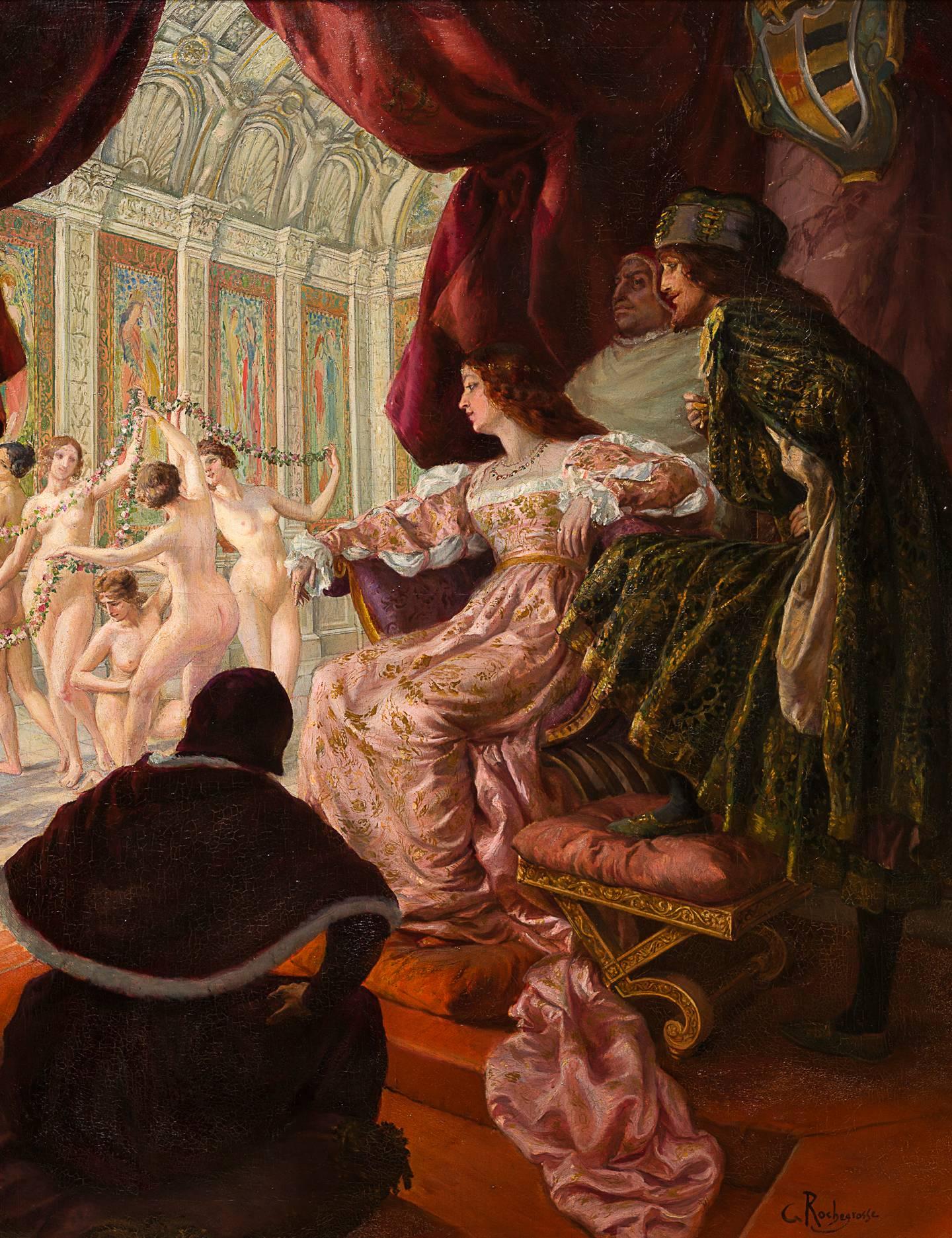 Lucrce Borgia – Painting von Georges Antoine Rochegrosse