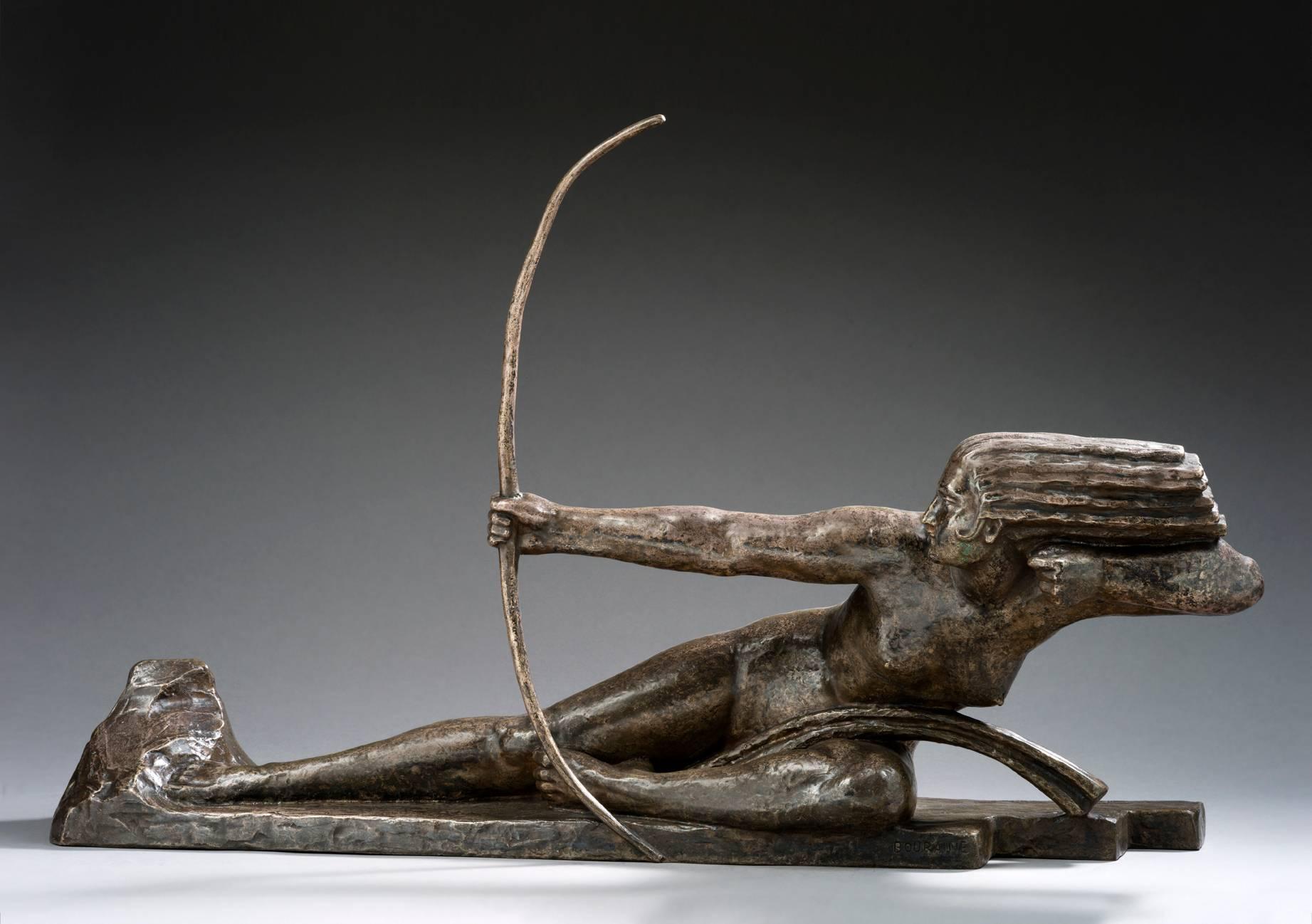 Marcel-André Bouraine Figurative Sculpture - Penthesilia, Reine des Amazones
