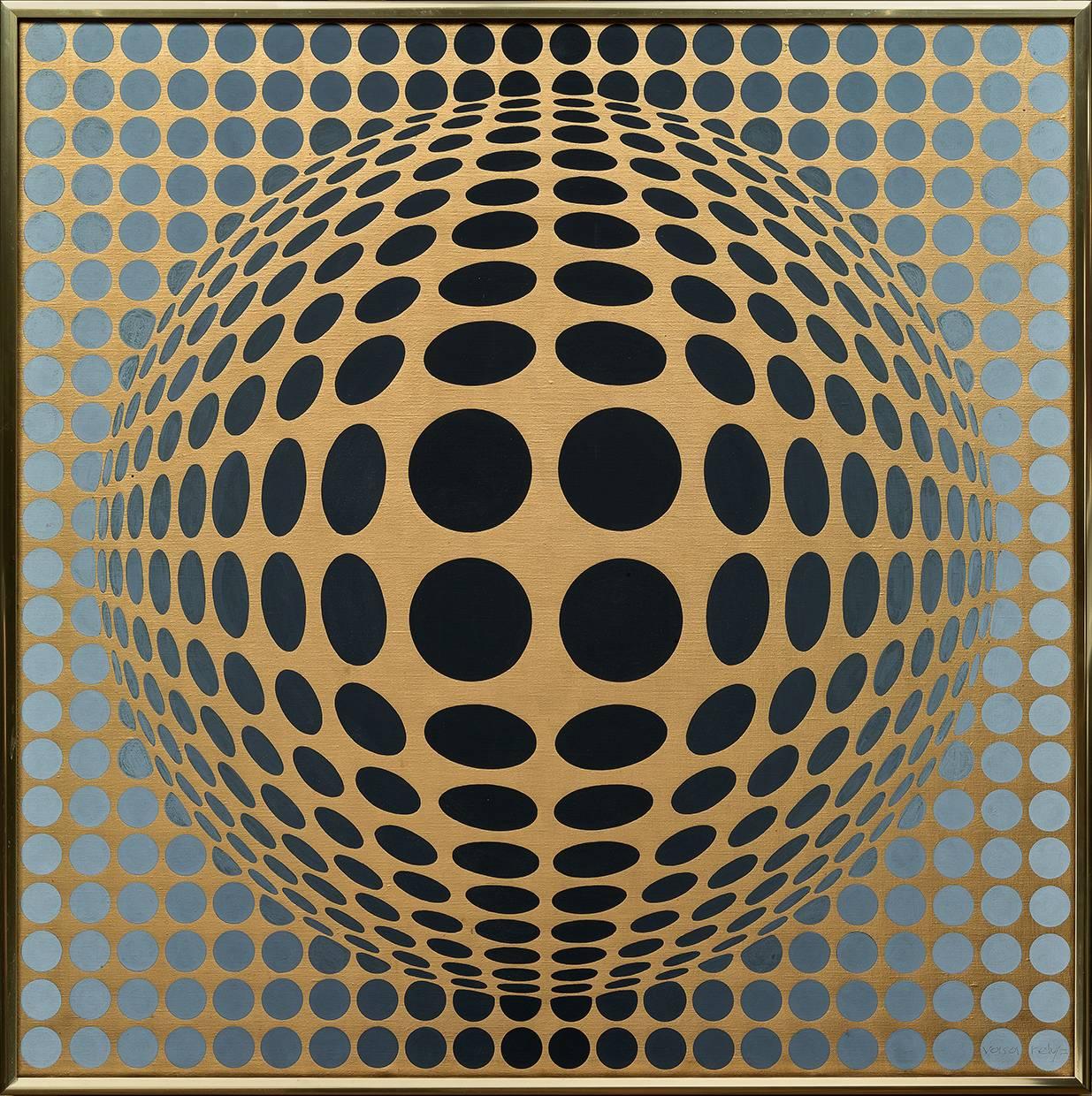 Victor Vasarely Abstract Painting - Vega-Or