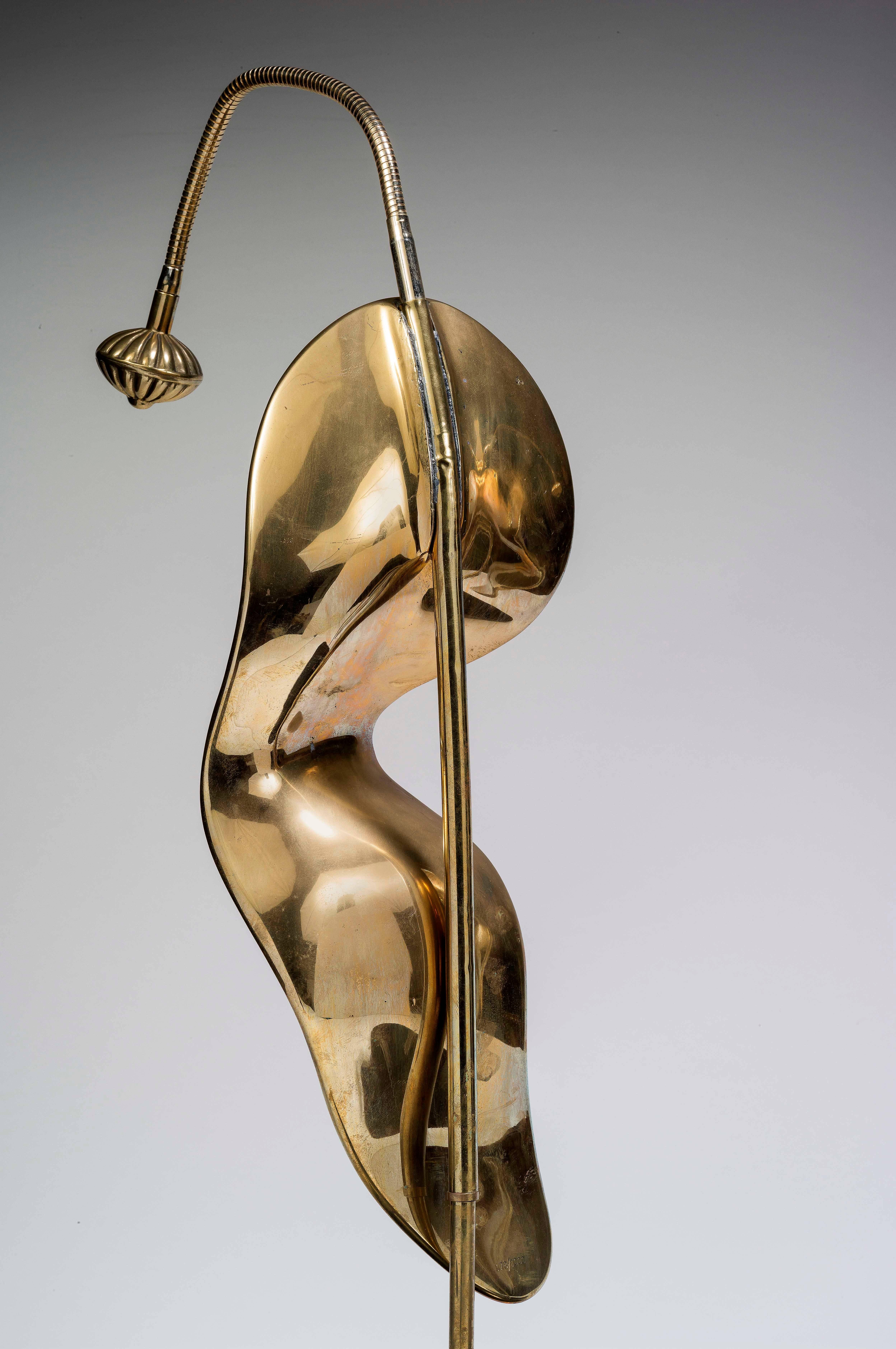 2 Montres Molles (Two The Soft Watches) - Gold Figurative Sculpture by Salvador Dalí