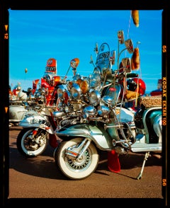 Roller, Brighton – Lambretta-Farbfotografie-Druck