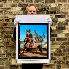 Deaks Vespa, Brighton - Mod Portrait Color Photography Print