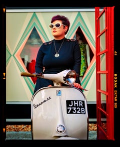 Sarah Vespa GS - Mod Portrait Color Photography Print