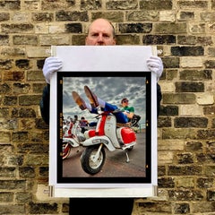 Owen, Lambretta LI 150, Brighton - Portrait Photography Color Print