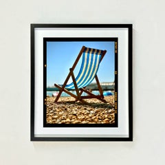 Deck Chair, Brighton - British Beach Small Framed Photography Color Print