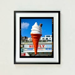 Simply The Best, Brighton - Ice Cream Cone Small Framed Photography Color Print