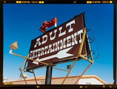 Adult Entertainment 6x7, Nevada - American Typography Photography Framed