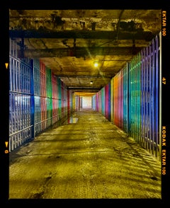 Rainbow Walk, Brighton - Small Framed Multicolor Urban Architecture Photograph