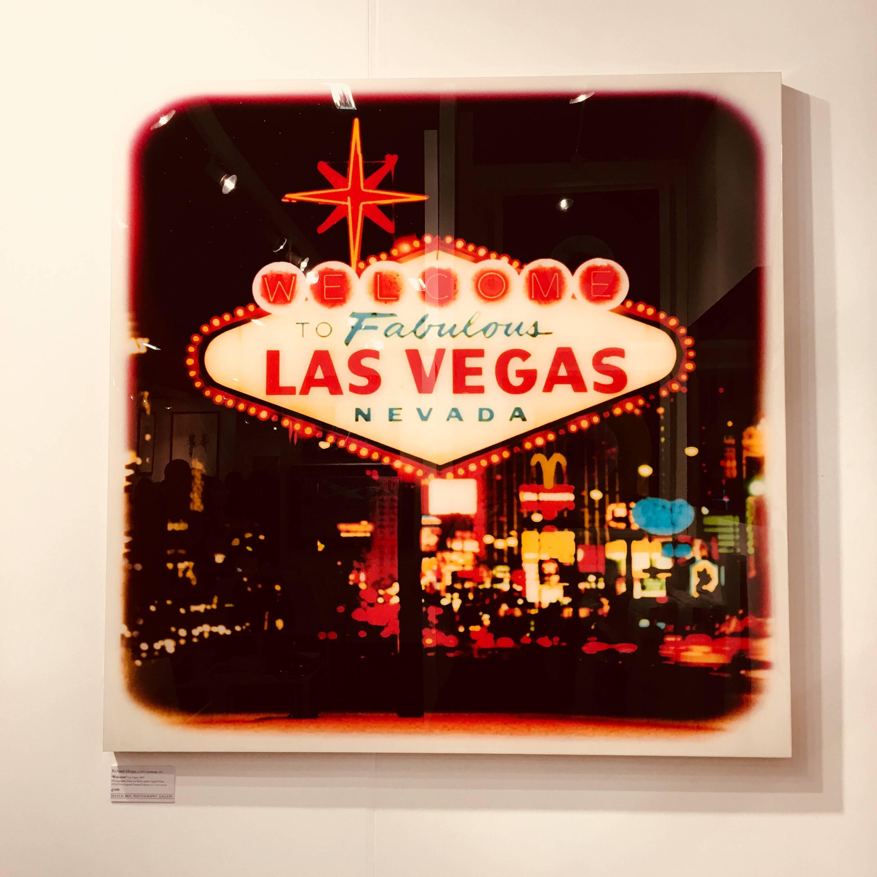 Welcome (wide aperture), Las Vegas - Pop Art Print by Richard Heeps