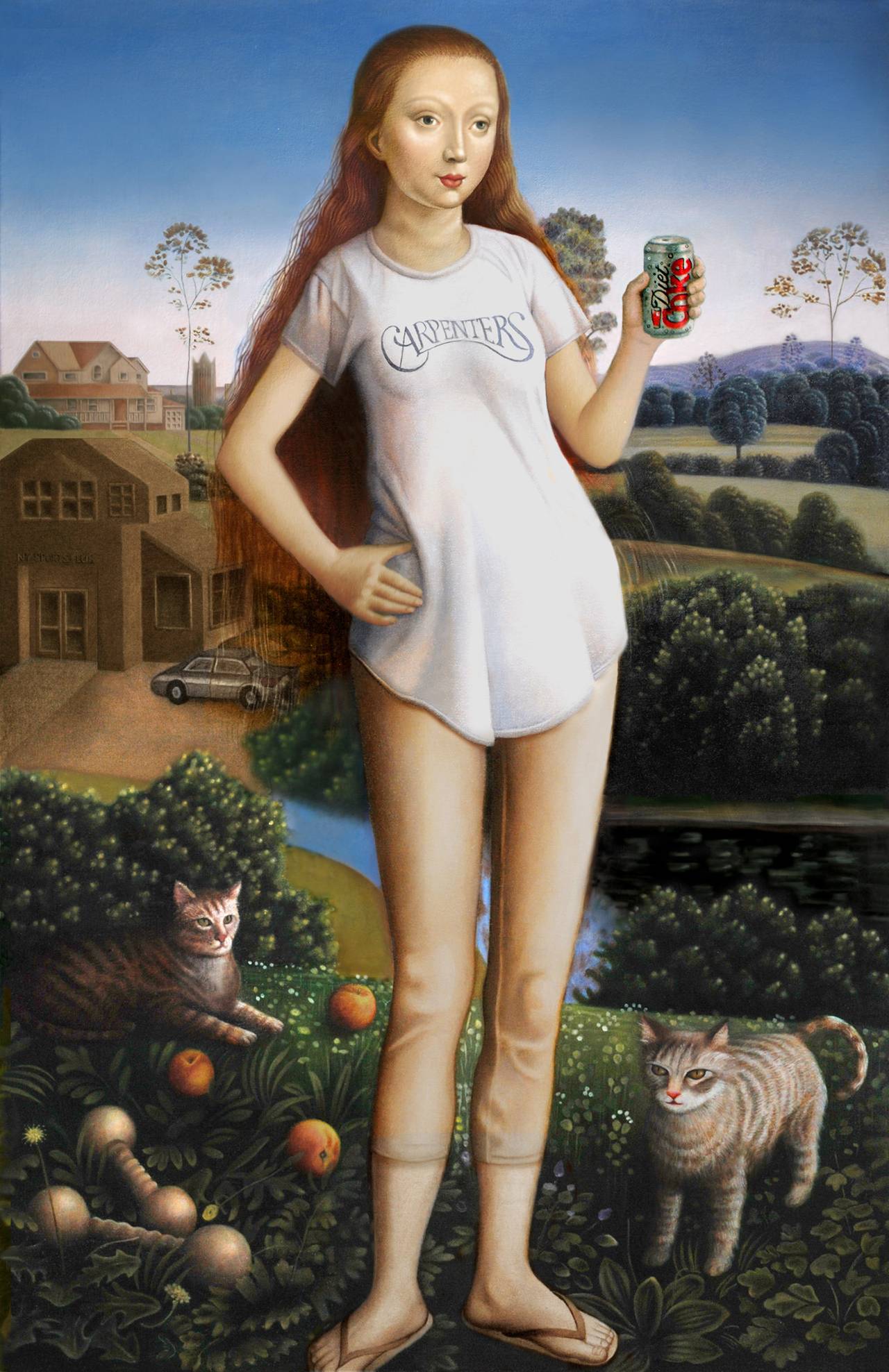 Amy Hill Portrait Painting - Deprivation