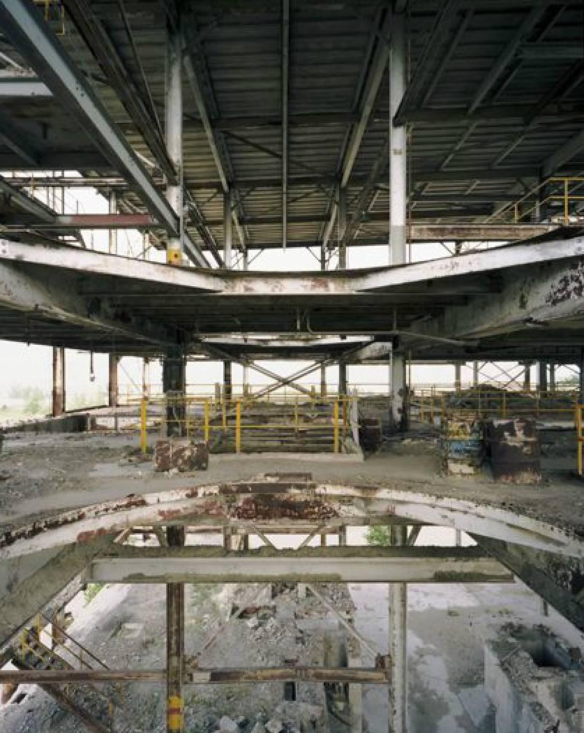 Sean Hemmerle Color Photograph - Former Lime Plant, Gary Indiana