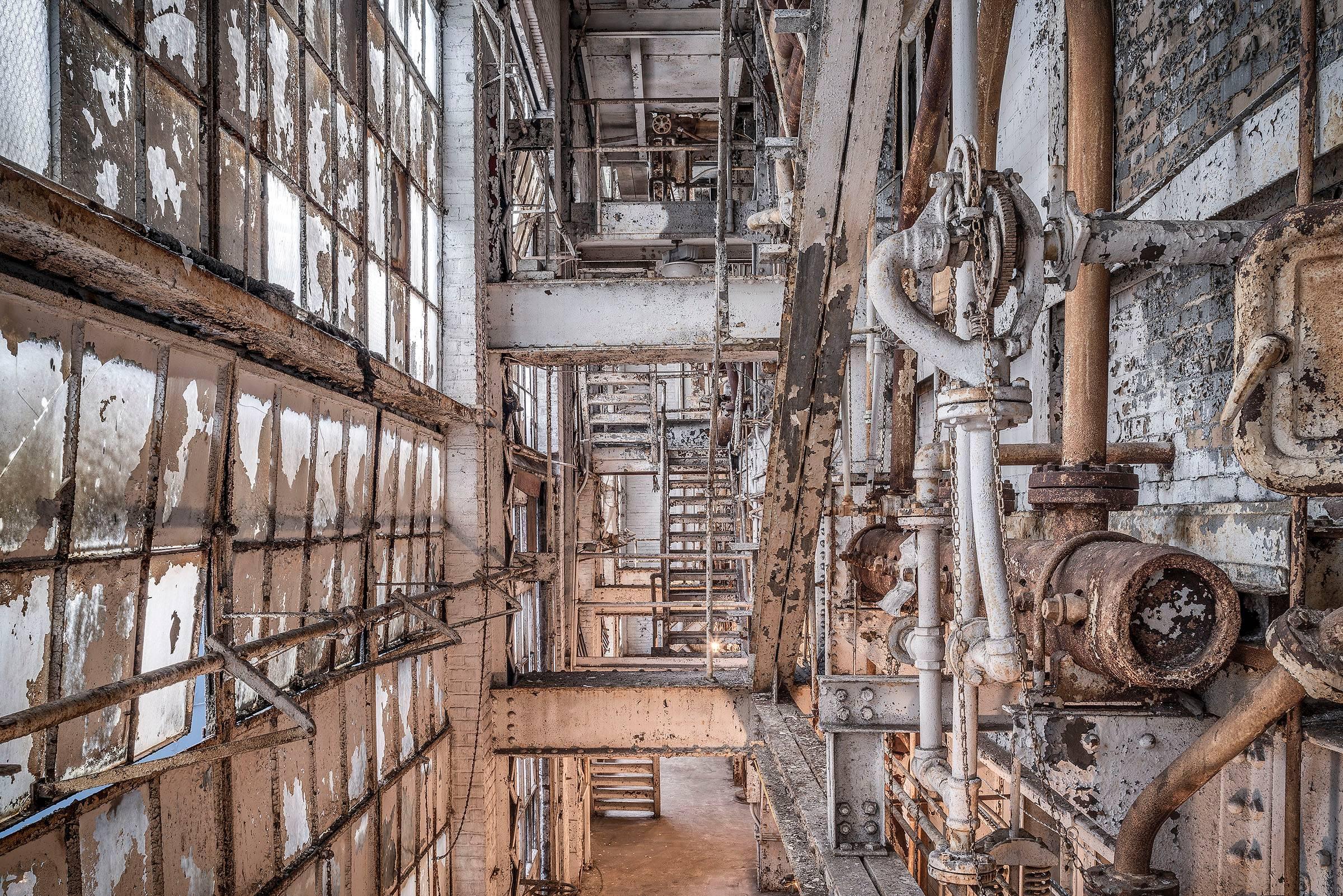 Paul Raphaelson Landscape Photograph - Boiler House Windows