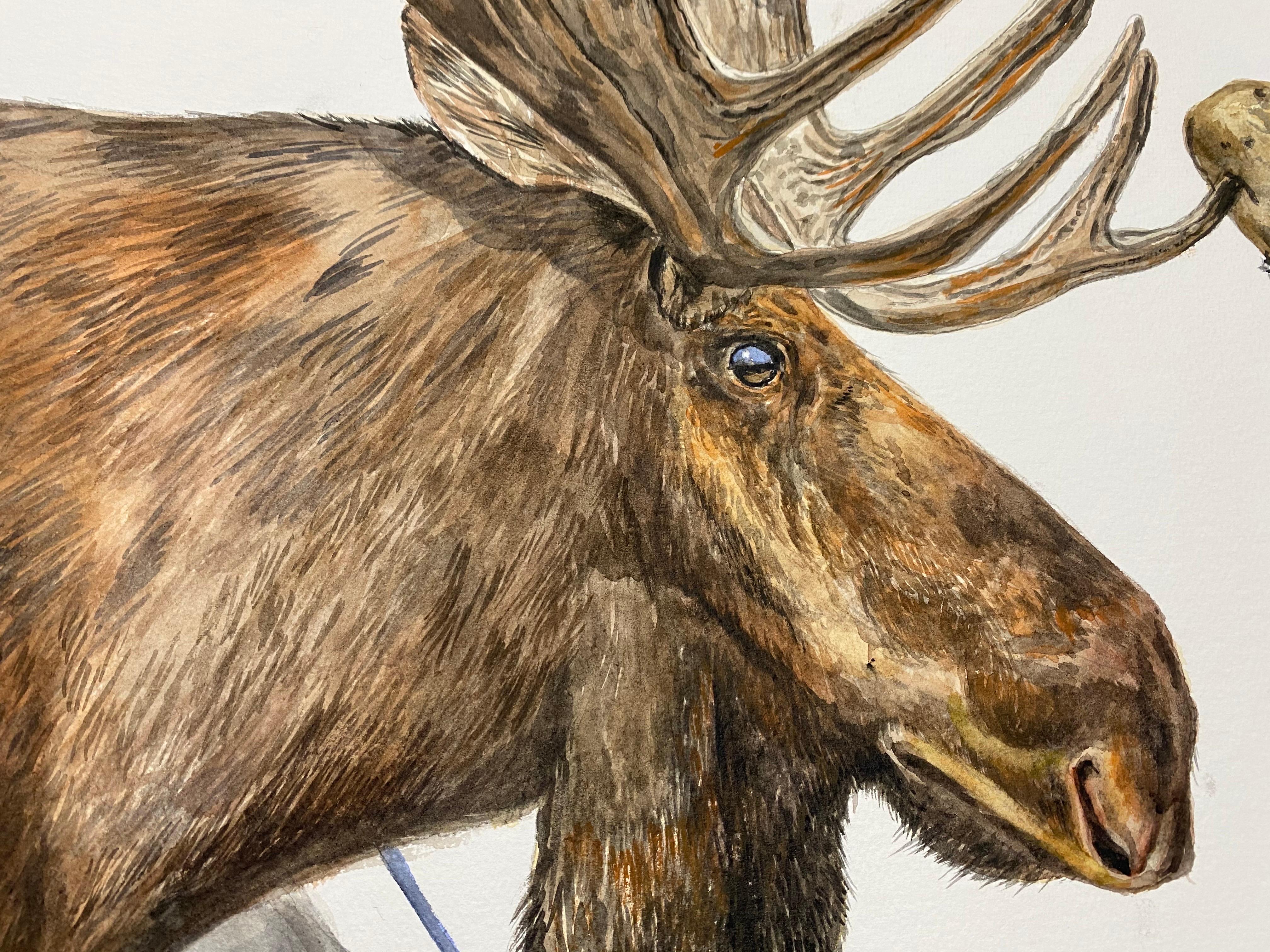 wolverine animal painting