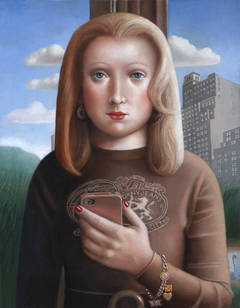 Woman with iPhone