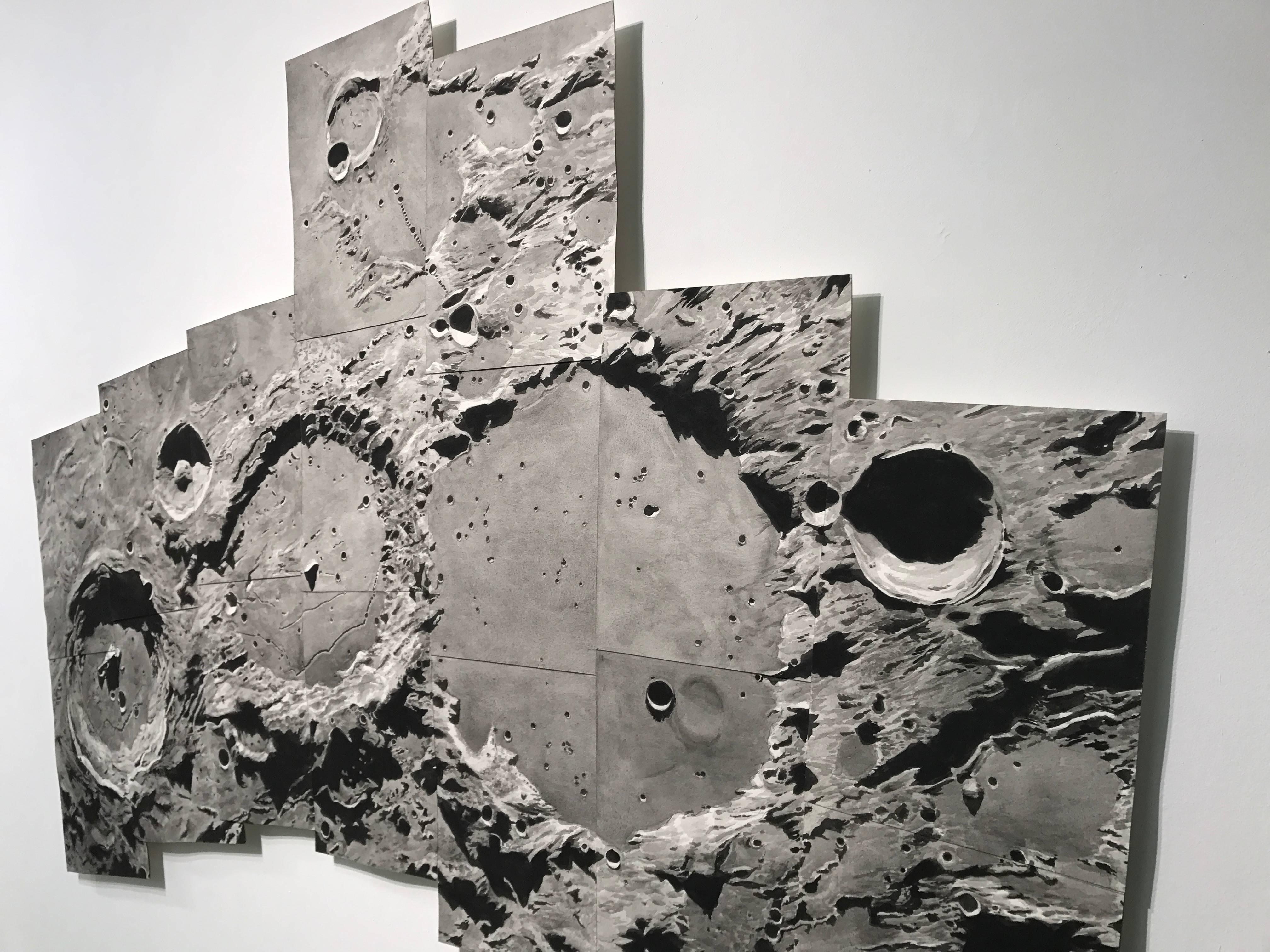 Lunar Crater-Krasterkette – Painting von Thomas Broadbent