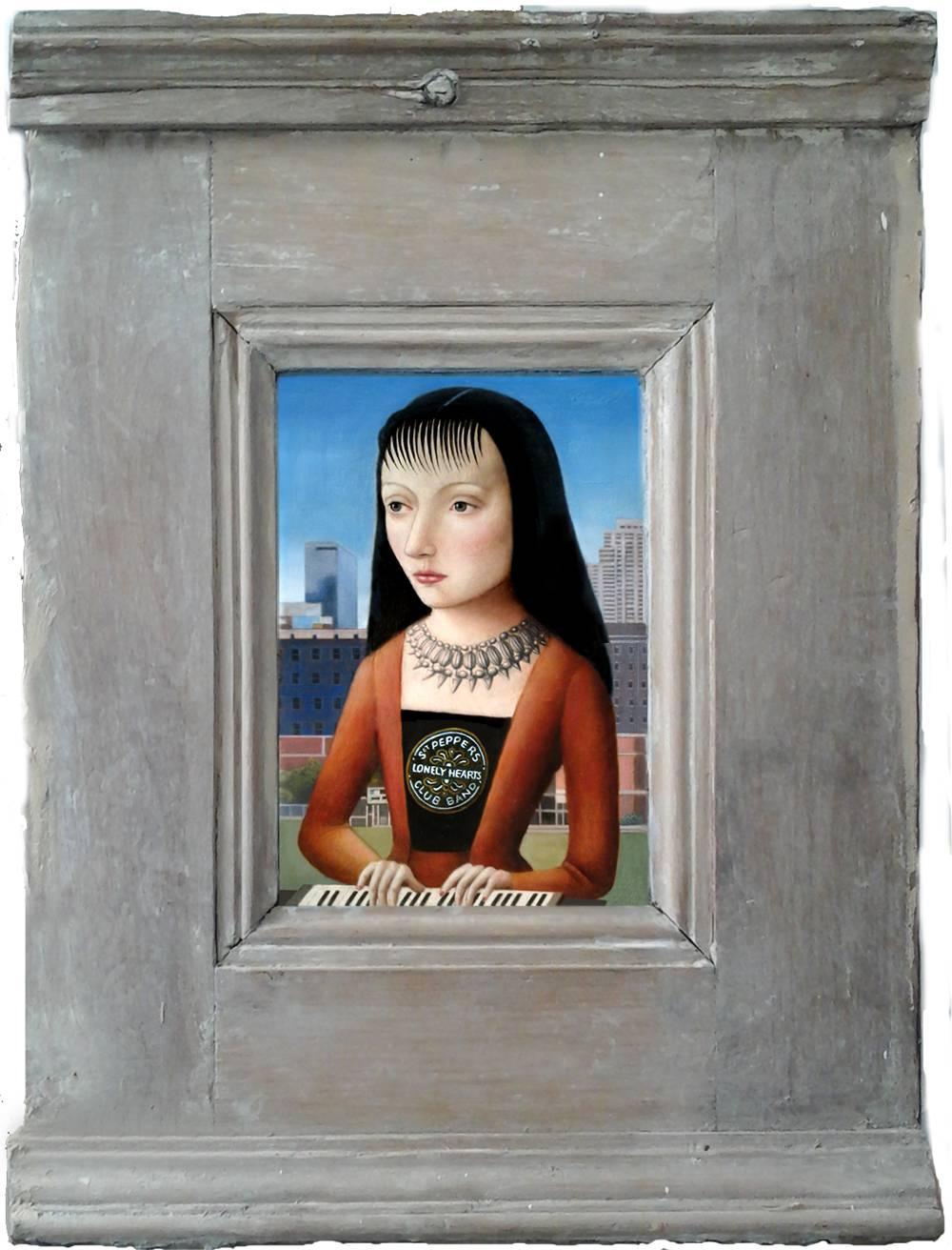 Amy Hill Portrait Painting - Woman with Bangs