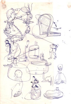 Double Calque 3 - Preparatory Drawing