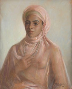 Portrait of an Exotic Woman with Necklace