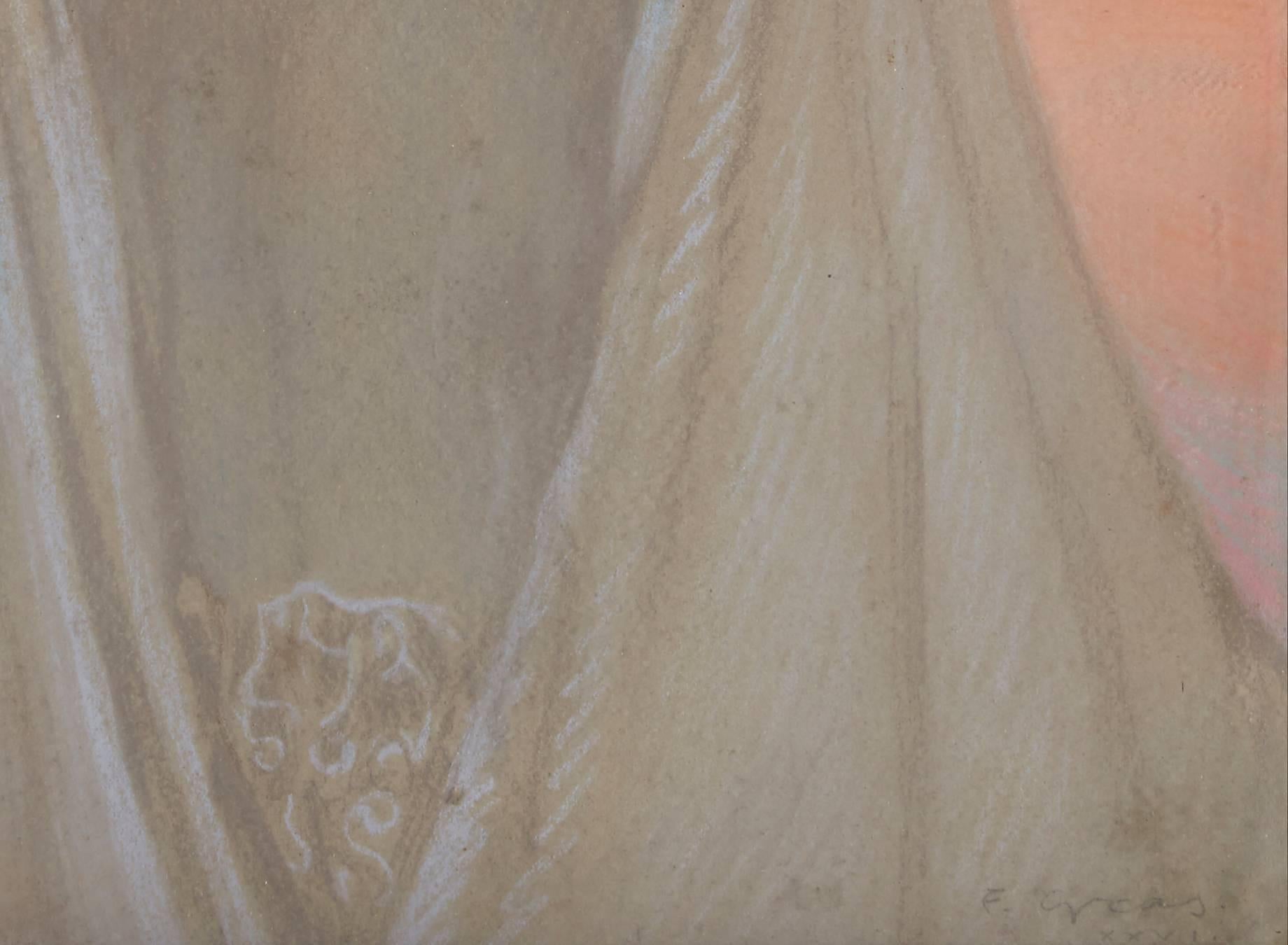 veiled woman painting