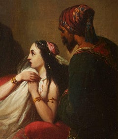 Harem Woman with Group of Arabs