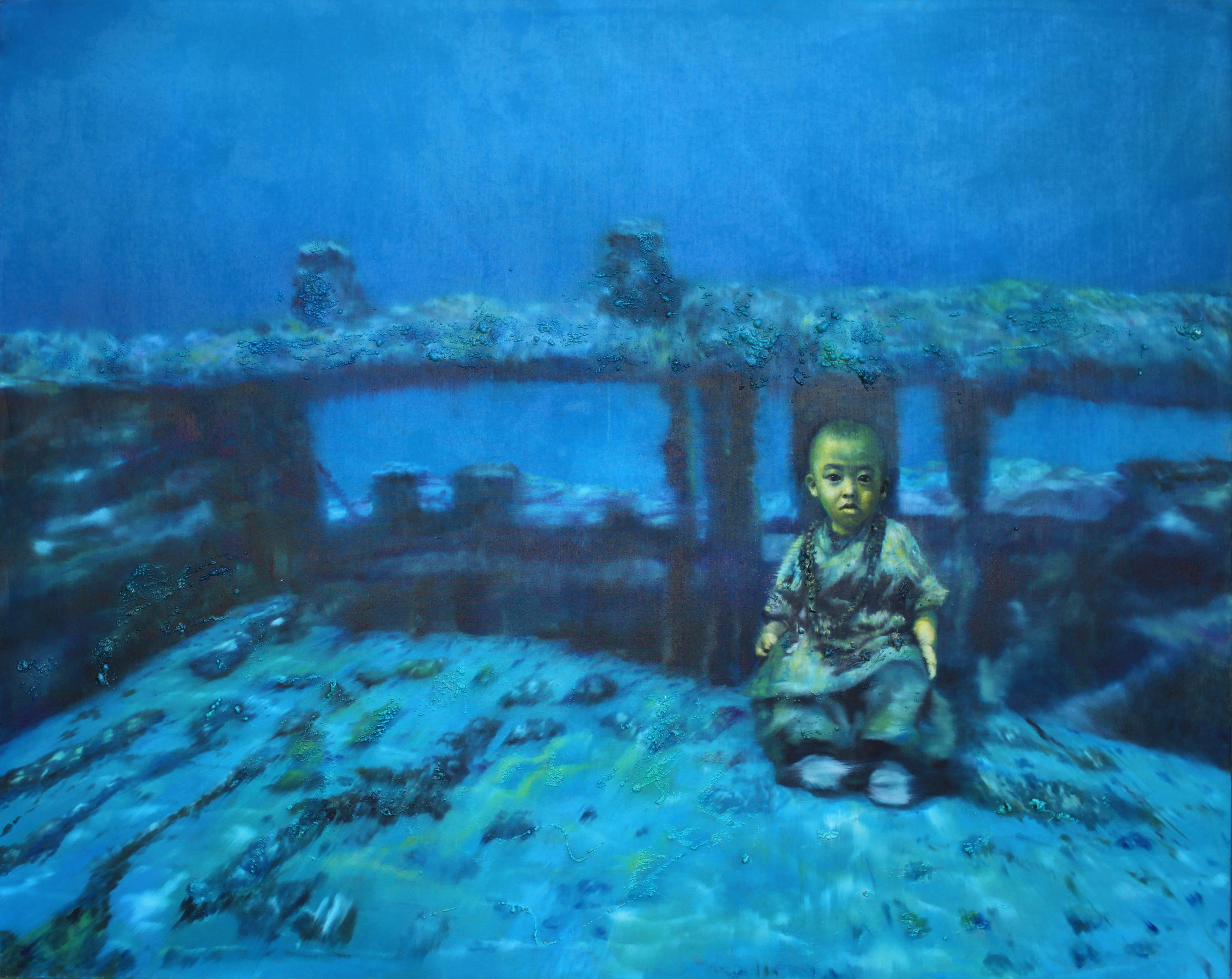 Li Tianbing Portrait Painting - Selfportrait Underwater