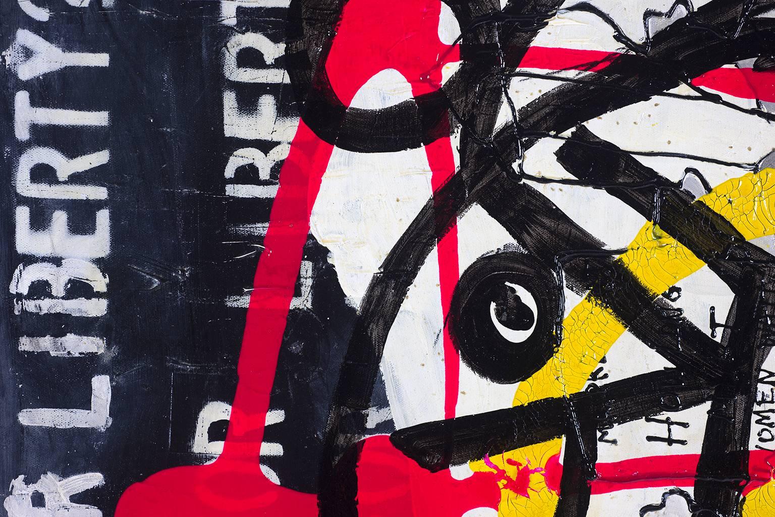 On Time - Black Figurative Painting by Peter Robert Keil