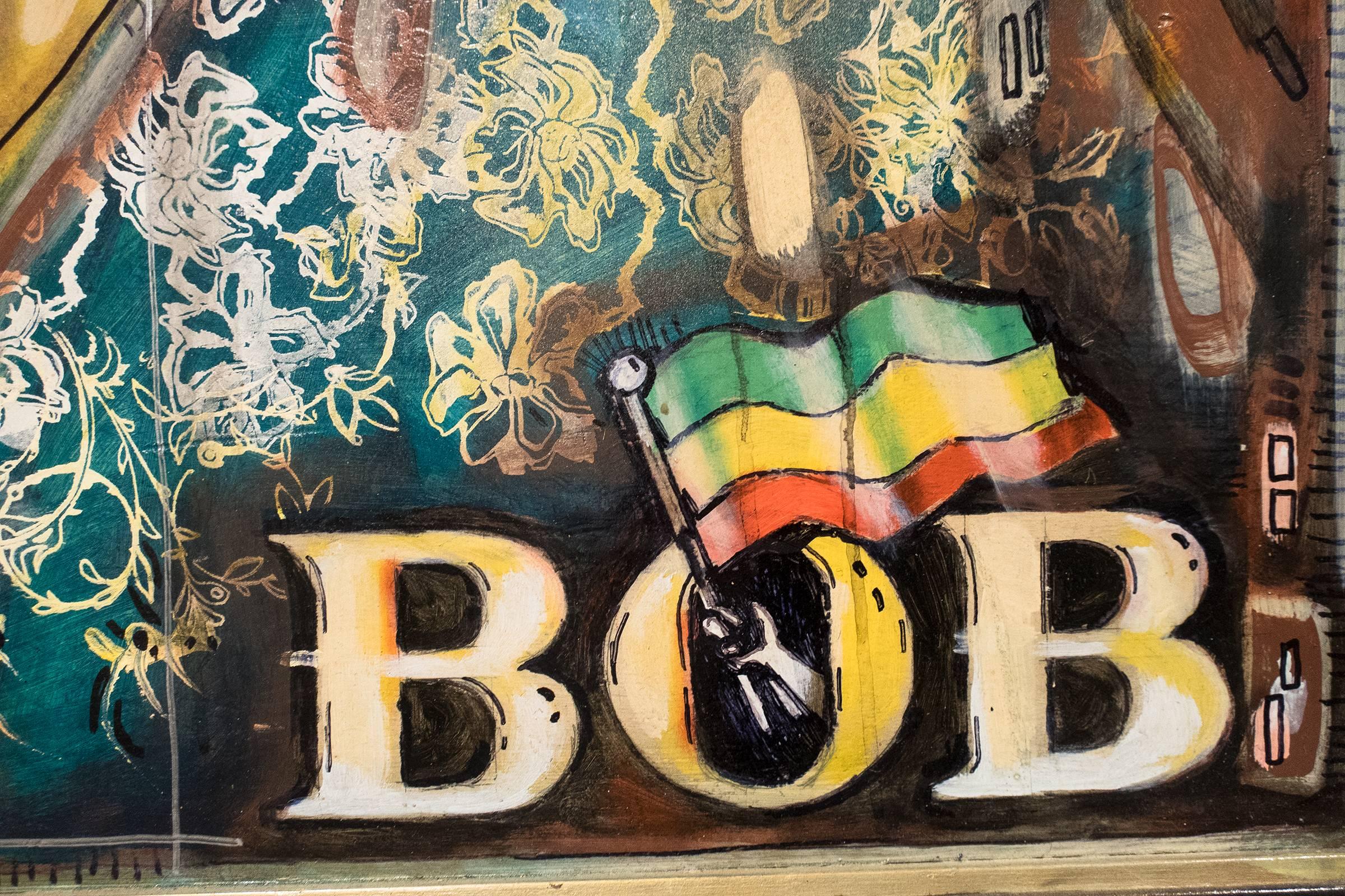 One Love Bob - Contemporary Mixed Media Art by Eric Lavazzon
