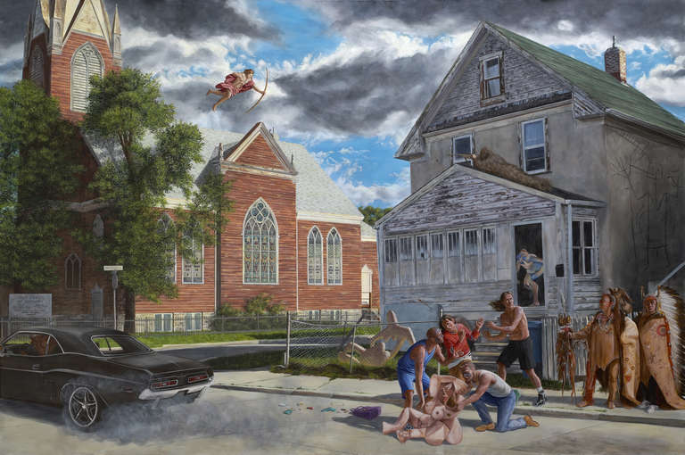 Kent Monkman Landscape Painting - Death of the Female