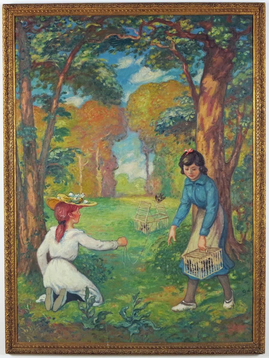 Landscape Painting Georges D'Espagnat - Le Piège à Oiseaux