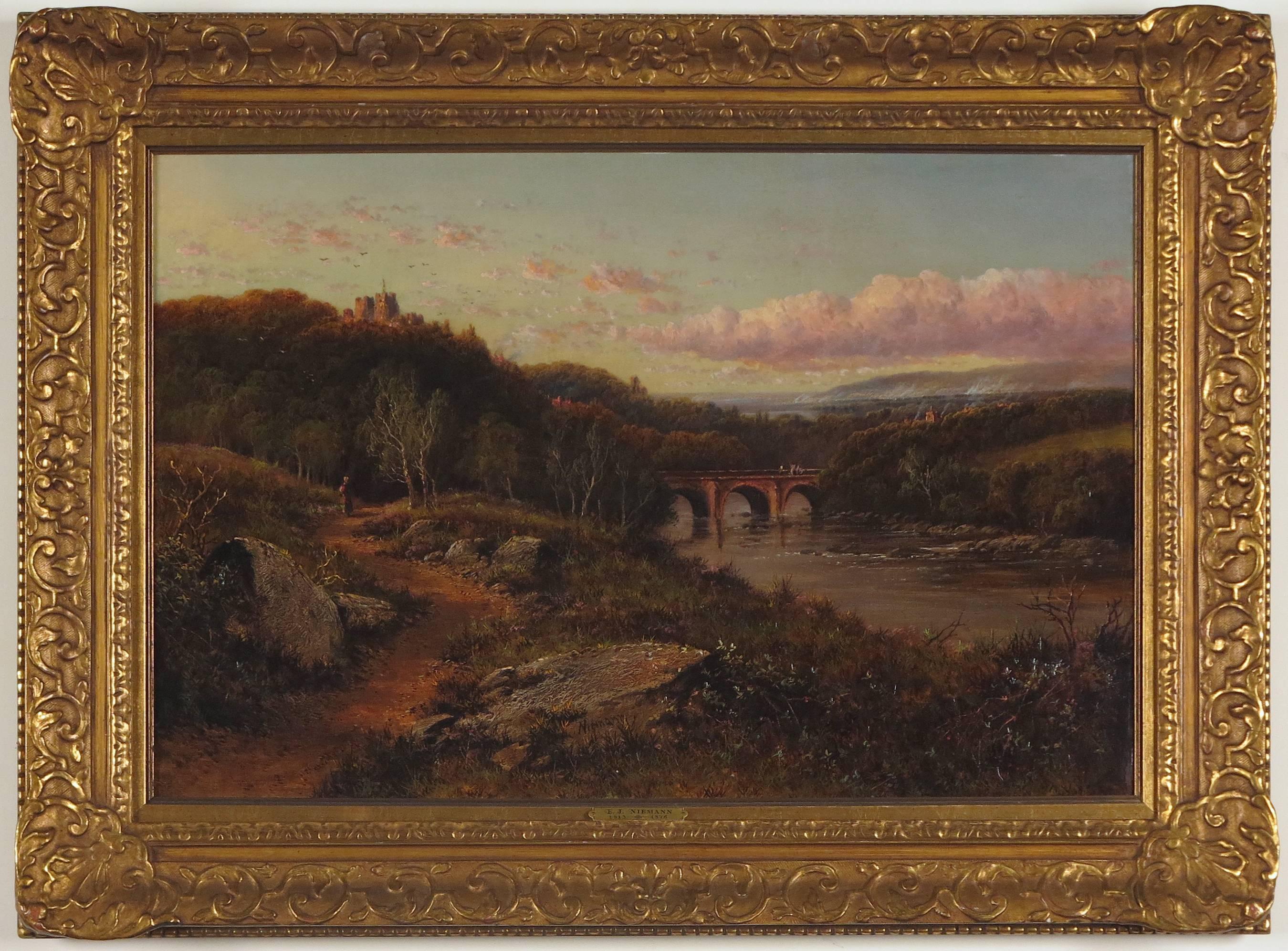Distant Landscape  - Painting by Edmund John Niemann