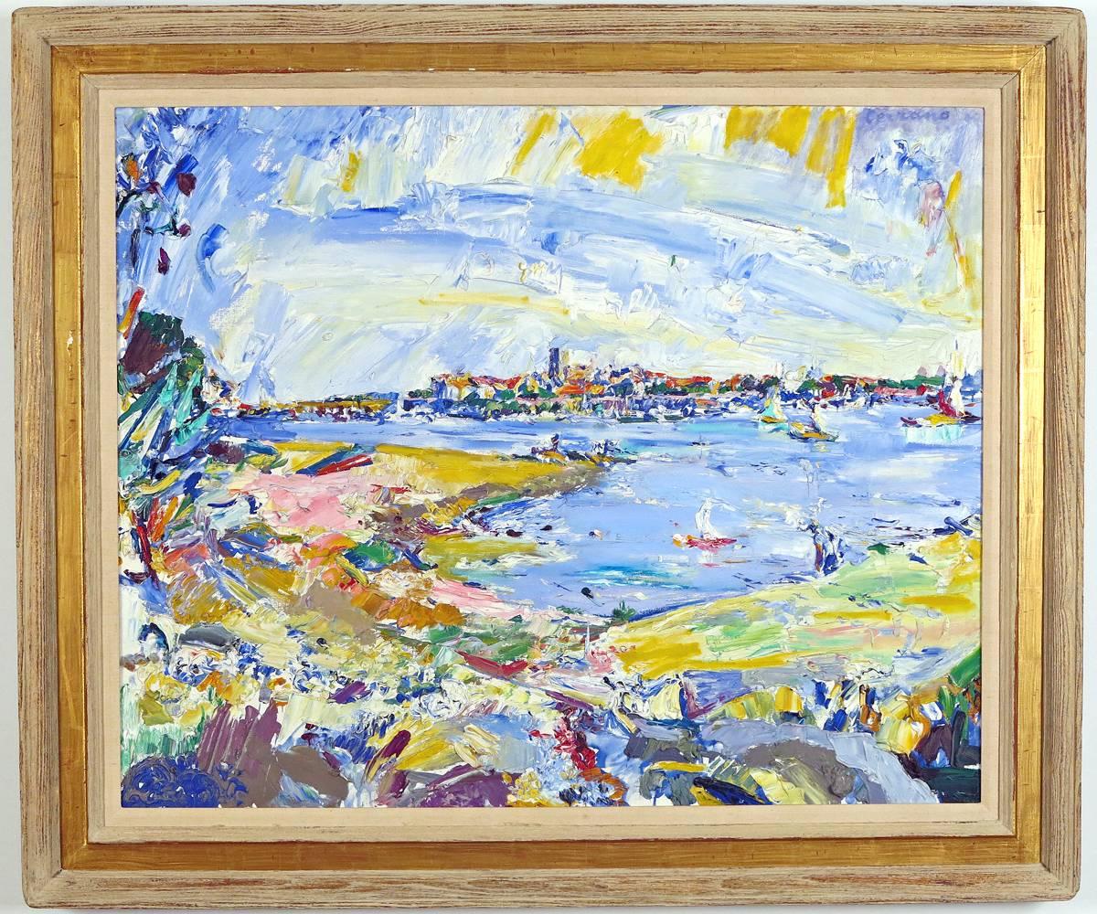 Antibes - Painting by Jacqueline Caroline Marie Cerrano