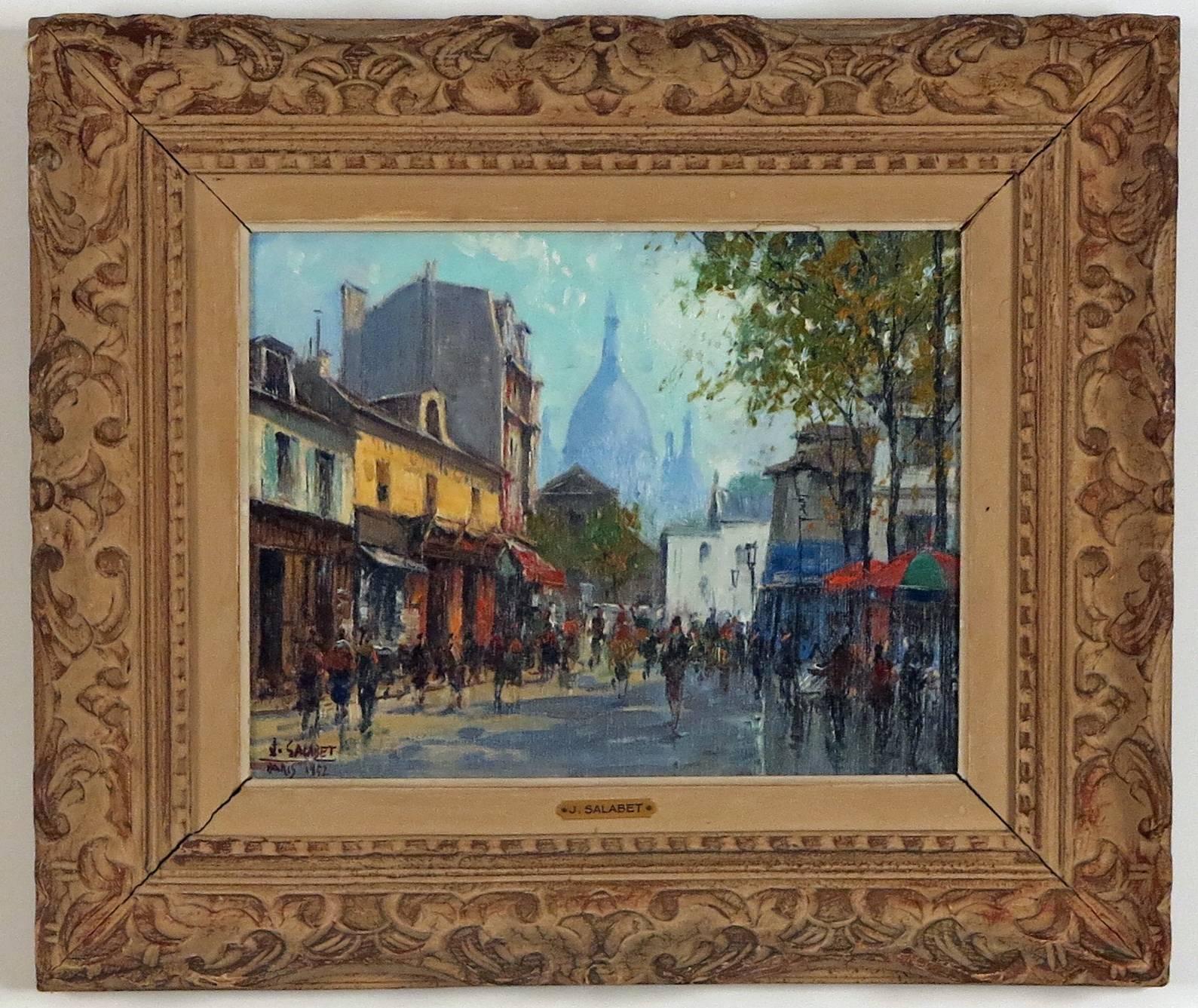 Montmarte  - Painting by Jean Salabet