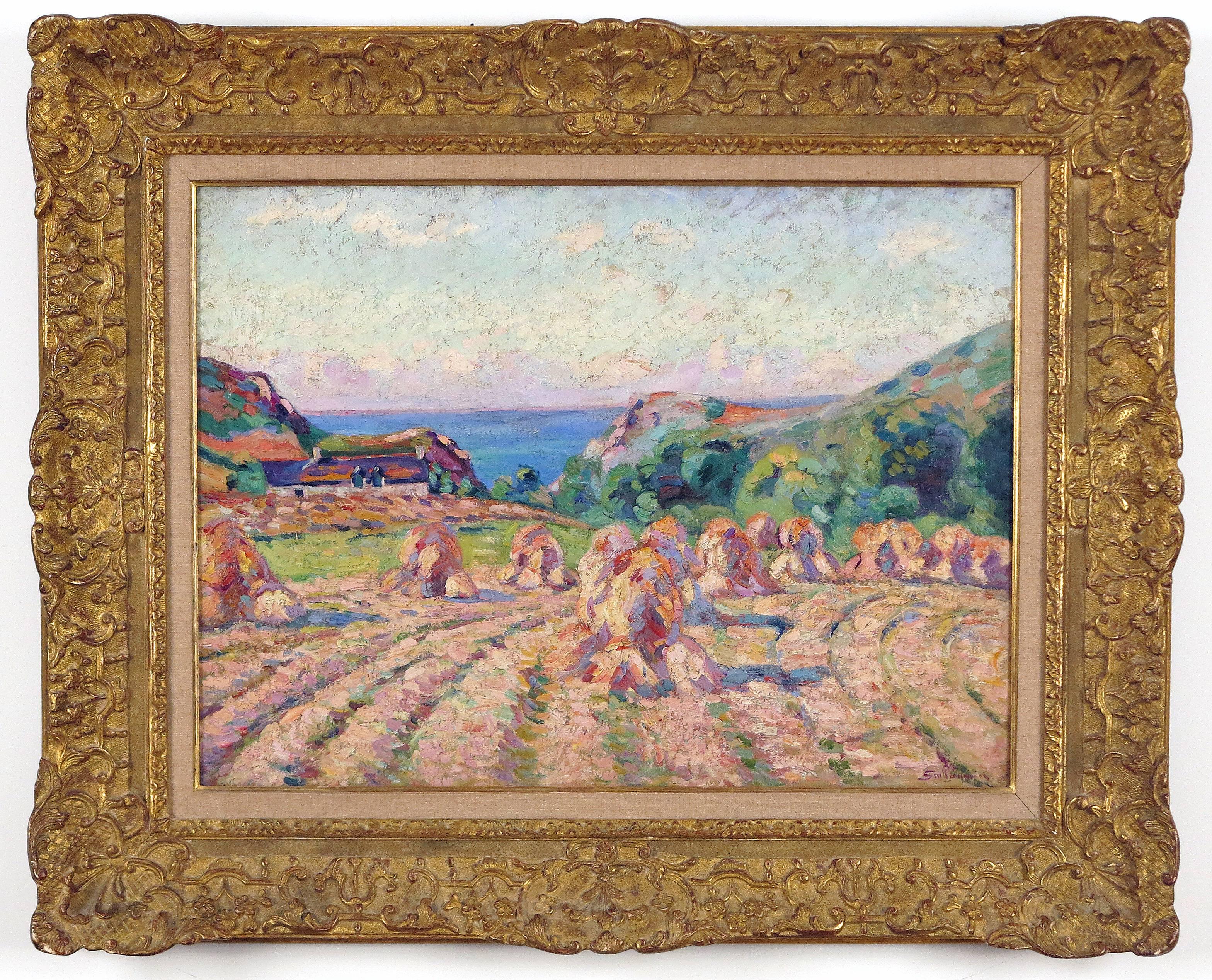 Haystacks - Painting by Armand Guillaumin