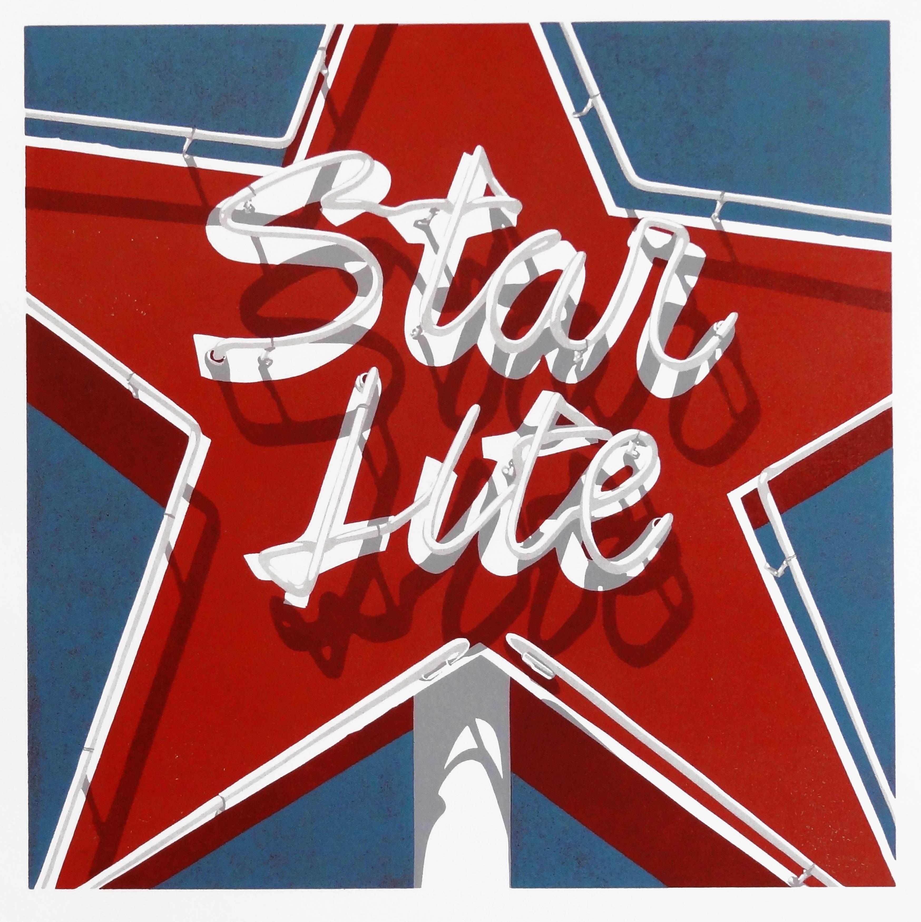 STARLITE, STARBRITE - Print by Dave Lefner