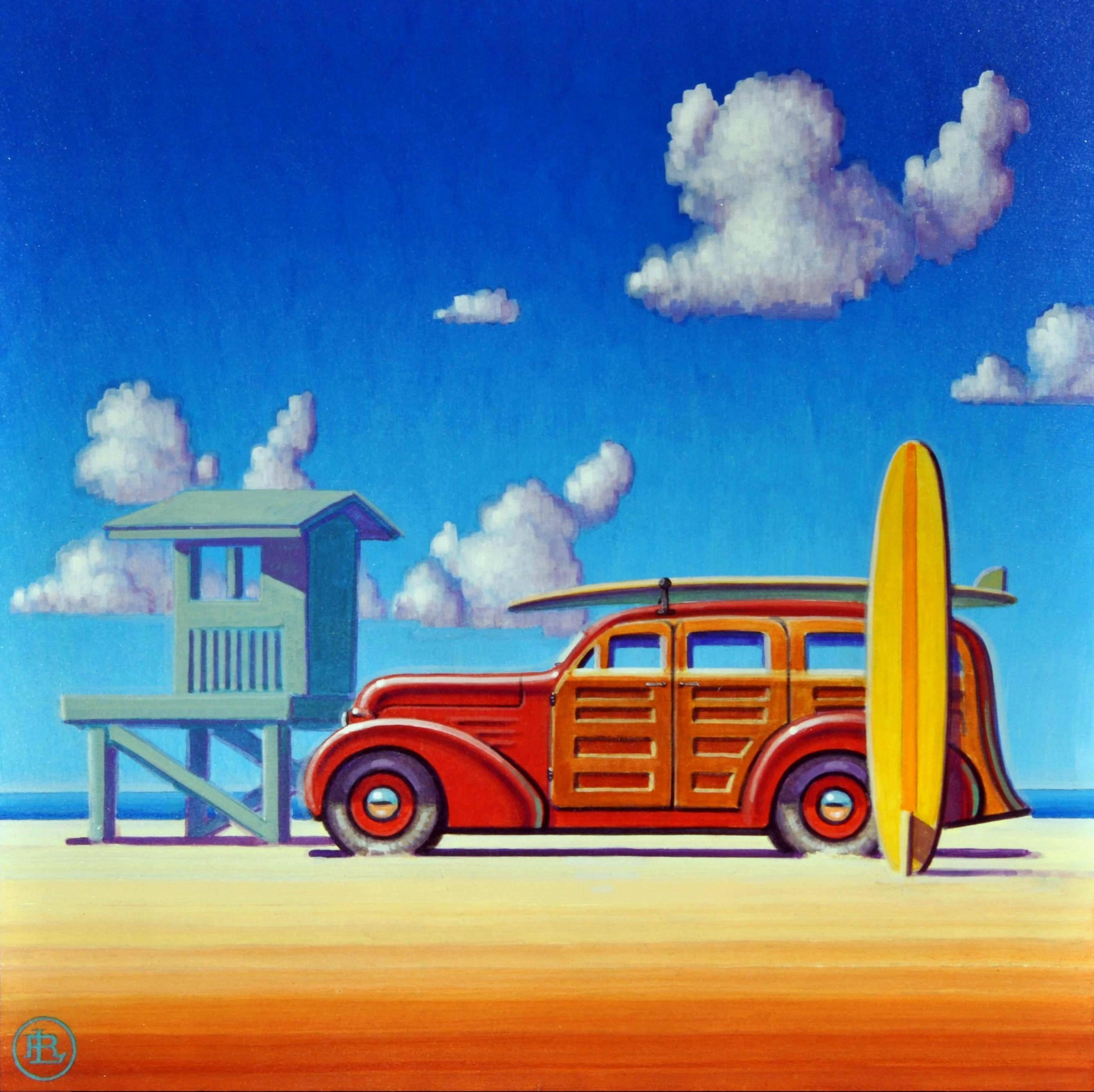 Landscape Painting Robert LaDuke - SUR LES DÉTAILS DE LA MAISON