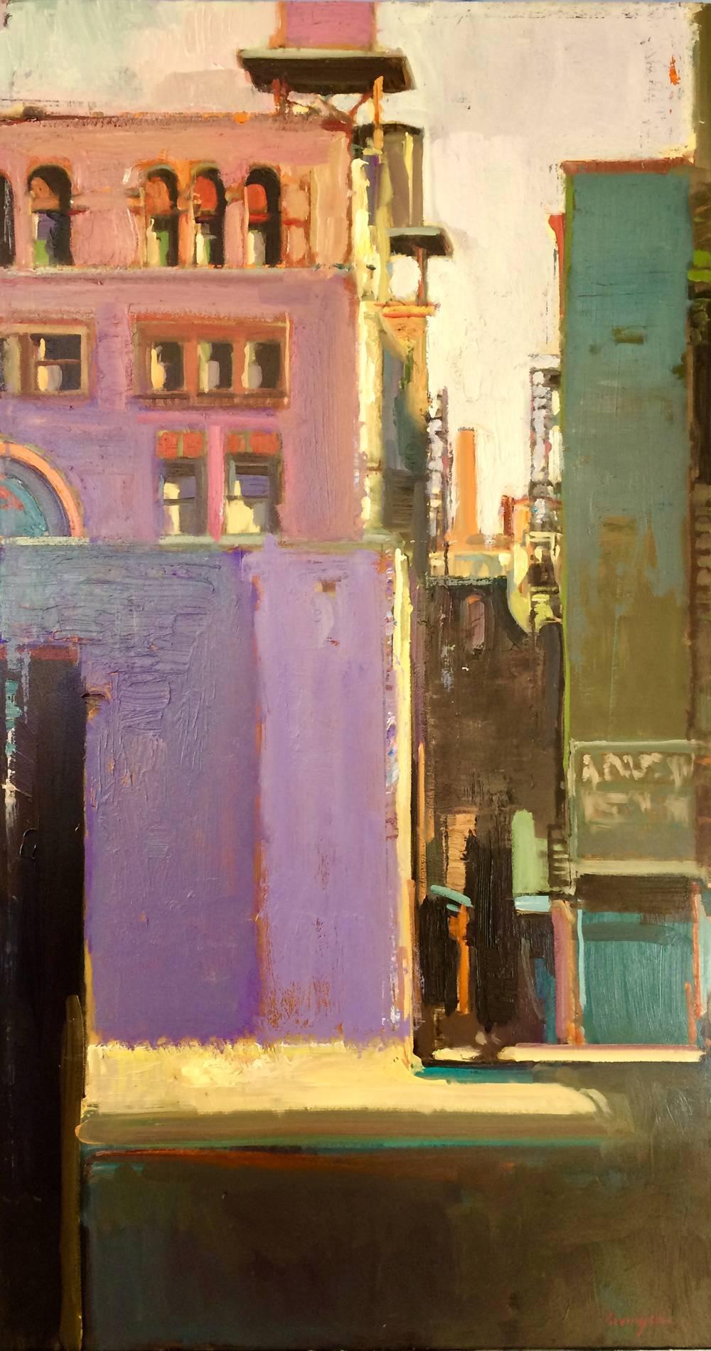 DEEP ALLEY - Painting by Francis Livingston