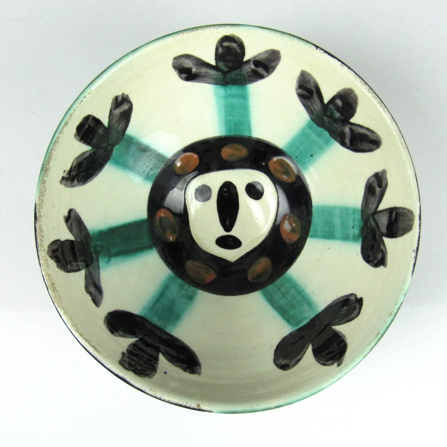 Pablo Picasso Figurative Sculpture - Visage Ceramic Bowl