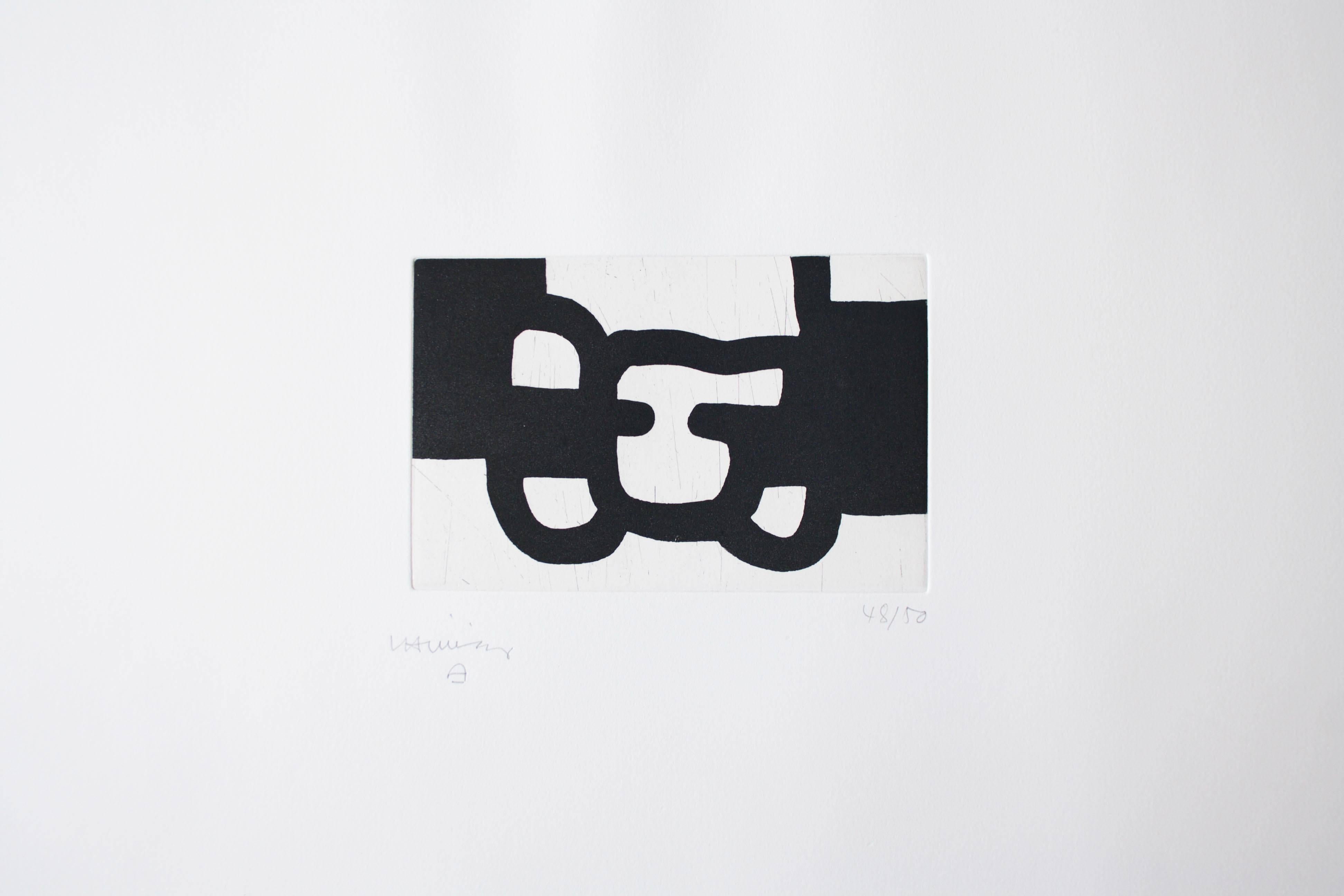 Antzo V – Proportion - Abstract Print by Eduardo Chillida