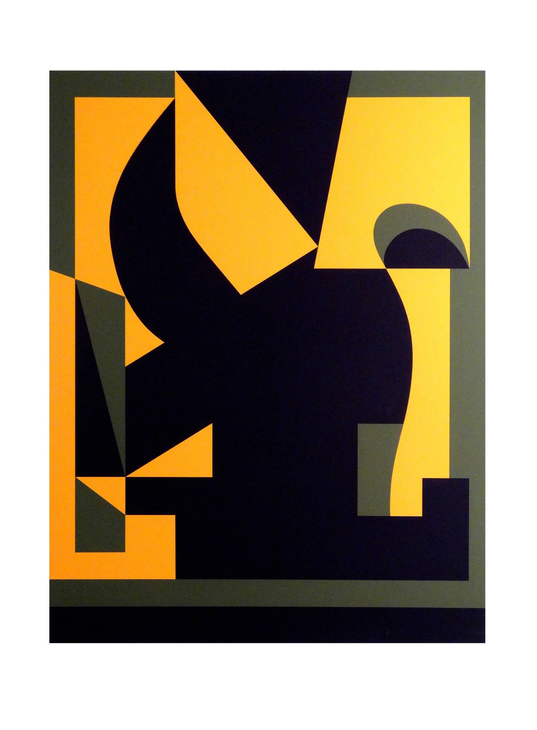 Victor Vasarely Abstract Print - Santorin-A